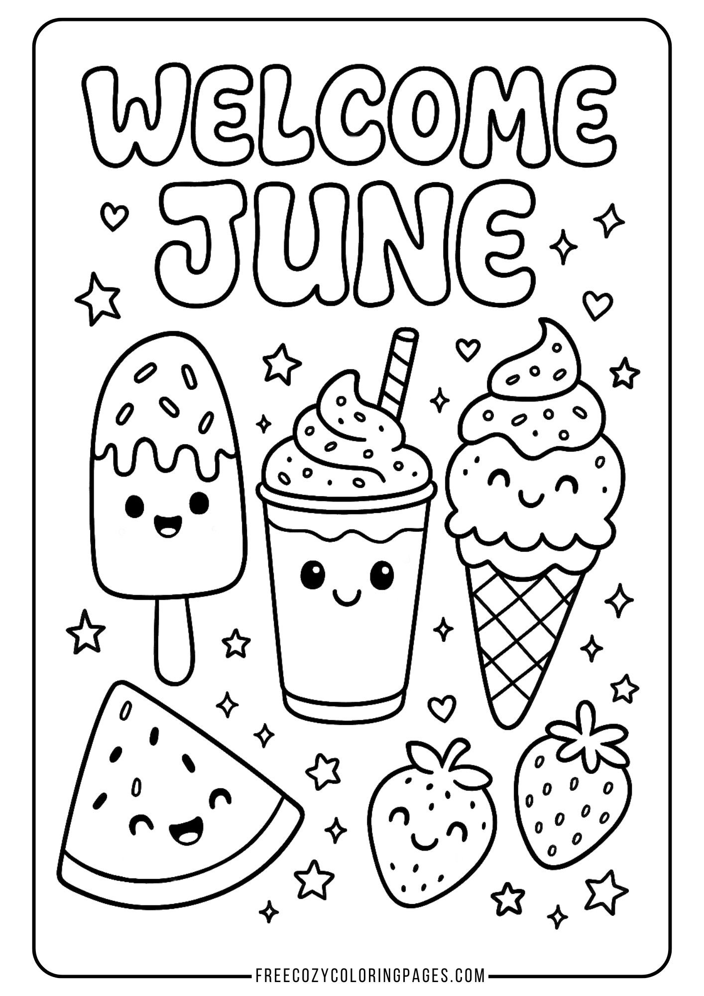 june coloring pages
