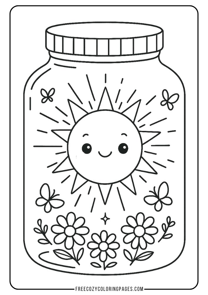 sunshine coloring pages
