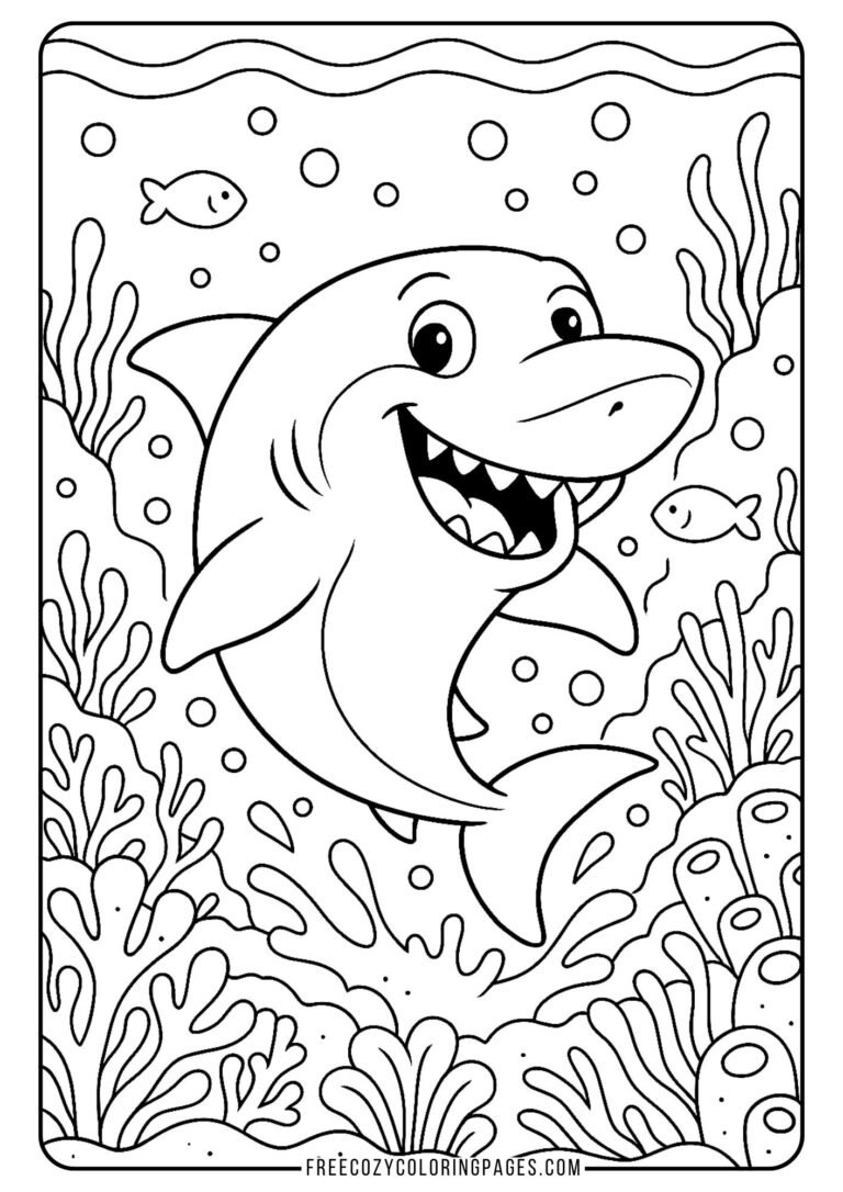 shark coloring page