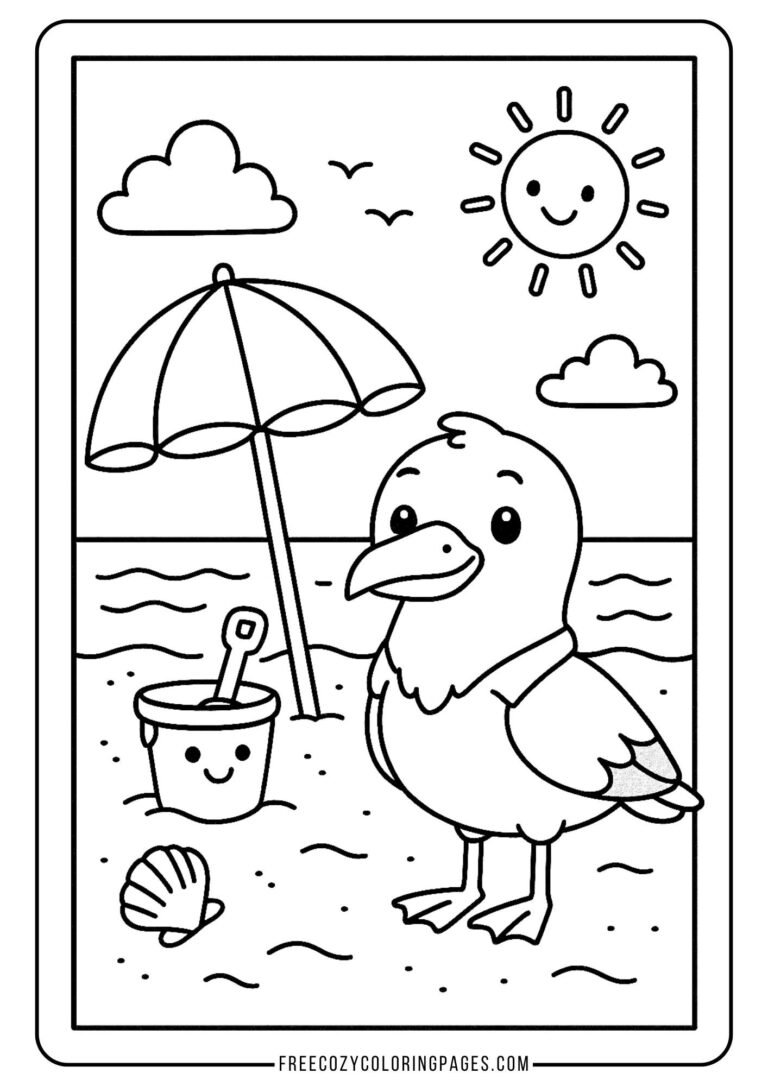 summer coloring page